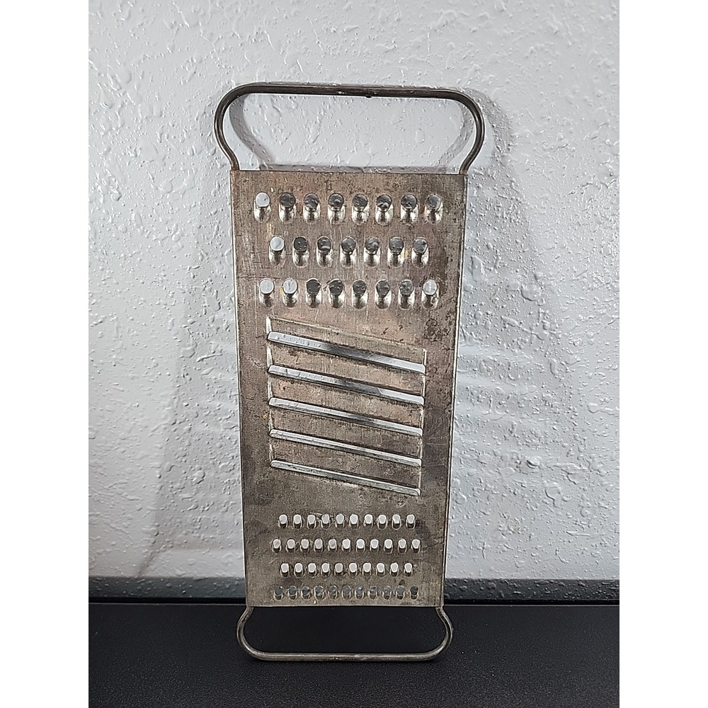 Vintage Kitchen Grater Flat Metal Shabby Kitchen Rustic